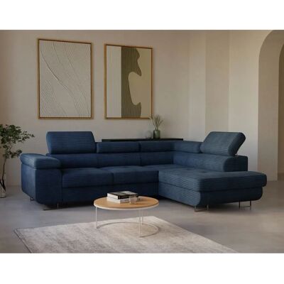 Bestmobilier Zaria - Canapé d'angle - 5 places - Gris - Publicité Bestmobilier Zaria - Canapé d'angle - 5 places - Gris - Publicité