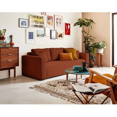 Bestmobilier Topaze - Canapé 3 places en velours convertible - Vert - Publicité Bestmobilier Topaze - Canapé 3 places en velours convertible - Vert - Publicité