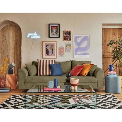 Lisa Design Rune Canapé Velours 3 Places - Scandinave Moderne - Publicité Lisa Design Rune Canapé Velours 3 Places - Scandinave Moderne - Publicité
