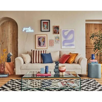 Lisa Design Rune - Canapé 3 places - Velours Beige Moderne - Publicité Lisa Design Rune - Canapé 3 places - Velours Beige Moderne - Publicité