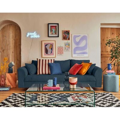 Lisa Design Rune - Canapé Velours 3 Places - Design Scandinave Moderne - Publicité Lisa Design Rune - Canapé Velours 3 Places - Design Scandinave Moderne - Publicité