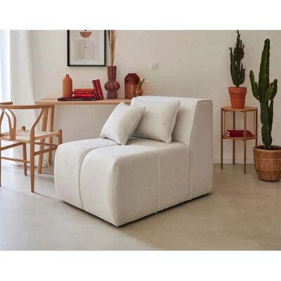Lisa Design Caracas - Canapé modulable - Beige - 1 place - Publicité Lisa Design Caracas - Canapé modulable - Beige - 1 place - Publicité
