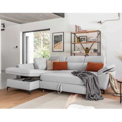Canapé d'angle Clever Best Mobilier - 5 Places, Convertible, Rangement - Publicité Canapé d'angle Clever Best Mobilier - 5 Places, Convertible, Rangement - Publicité