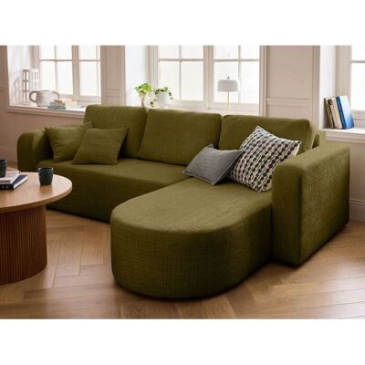 Best Mobilier Miro Canapé velours vert 4 places - Publicité Best Mobilier Miro Canapé velours vert 4 places - Publicité