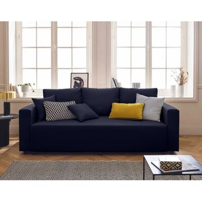 Best Mobilier Regala Canapé Convertible Bleu - Canapé 3 Places - Publicité Best Mobilier Regala Canapé Convertible Bleu - Canapé 3 Places - Publicité
