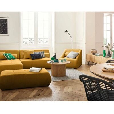 Lisa Design Canapé Modulable Velours Onyx - Type de Canapé - Publicité Lisa Design Canapé Modulable Velours Onyx - Type de Canapé - Publicité