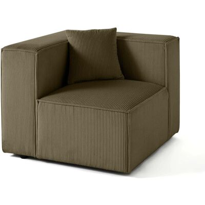 Best Mobilier 1732V Canapé Modulable Vert en Velours - Module de Canapé - Publicité Best Mobilier 1732V Canapé Modulable Vert en Velours - Module de Canapé - Publicité
