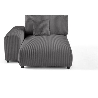 Lisa Design Garance Canapé Modulable - Velours, Gris Foncé - Publicité Lisa Design Garance Canapé Modulable - Velours, Gris Foncé - Publicité