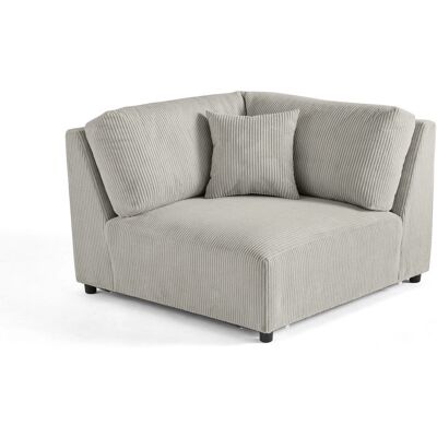 Canapé Best Mobilier 1838GC Gris - Module d'Angle Réversible en Velours - Publicité Canapé Best Mobilier 1838GC Gris - Module d'Angle Réversible en Velours - Publicité