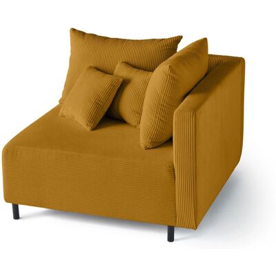 Best Mobilier 1876J Canapé Modular Velours Jaune - Type de Canapé - Publicité Best Mobilier 1876J Canapé Modular Velours Jaune - Type de Canapé - Publicité