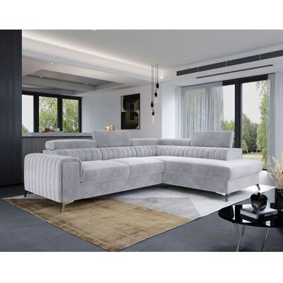 Canapé Convertible Talisay Gris Clair 5 Places - Salon - Publicité Canapé Convertible Talisay Gris Clair 5 Places - Salon - Publicité