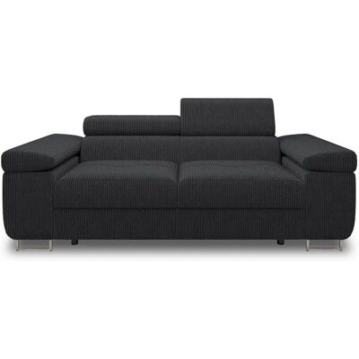 Best Mobilier Pablo Canapé - Velours Ajustable 2 Places - Publicité Best Mobilier Pablo Canapé - Velours Ajustable 2 Places - Publicité