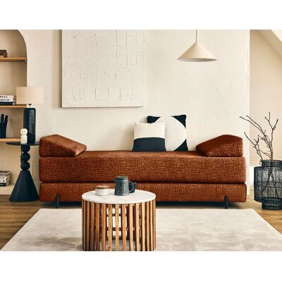 Best Mobilier 2480TER canapé - Orange - Canapé - Publicité Best Mobilier 2480TER canapé - Orange - Canapé - Publicité