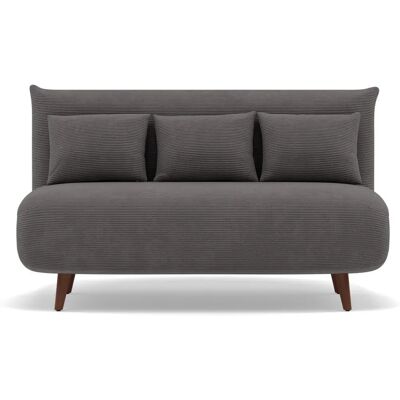 Best Mobilier - Lumi - Velours gris - 2 places - Sofa bed - Publicité Best Mobilier - Lumi - Velours gris - 2 places - Sofa bed - Publicité