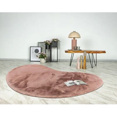 Joy - Lisa Design - Rose multicolore - Faux poil - Tapis - Publicité Joy - Lisa Design - Rose multicolore - Faux poil - Tapis - Publicité