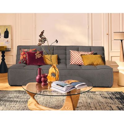 Best Mobilier 2946G Canapé Modulable Gris - Publicité Best Mobilier 2946G Canapé Modulable Gris - Publicité