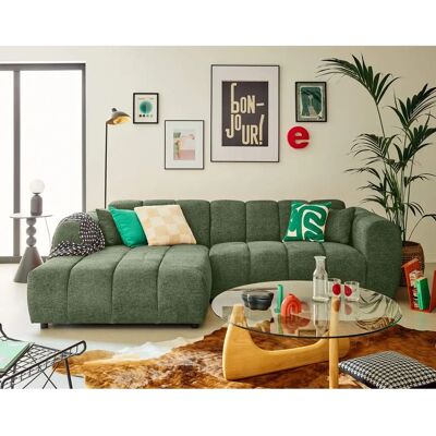 Mobilier 3027V Canapé - Canapé d'angle gauche, Vert, Tissu texturé - Canapé - Publicité Mobilier 3027V Canapé - Canapé d'angle gauche, Vert, Tissu texturé - Canapé - Publicité