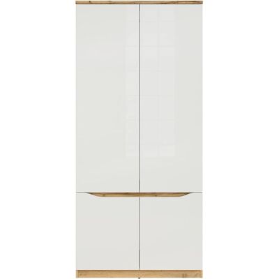 Petits-meubles Juin Armoire en Bois et Blanc - Armoire 4 Portes - Publicité Petits-meubles Juin Armoire en Bois et Blanc - Armoire 4 Portes - Publicité