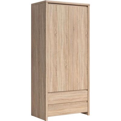 Petits-meubles Soren Armoire - 2 Portes, 2 Tiroirs, Chêne Naturel - Armoire - Publicité Petits-meubles Soren Armoire - 2 Portes, 2 Tiroirs, Chêne Naturel - Armoire - Publicité