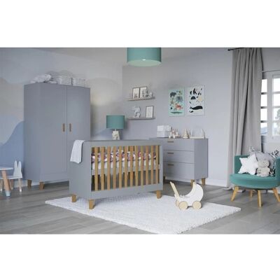 Conjunto completo para bebé Kocot Kids Kubi - Gris Conjunto completo para bebé Kocot Kids Kubi - Gris