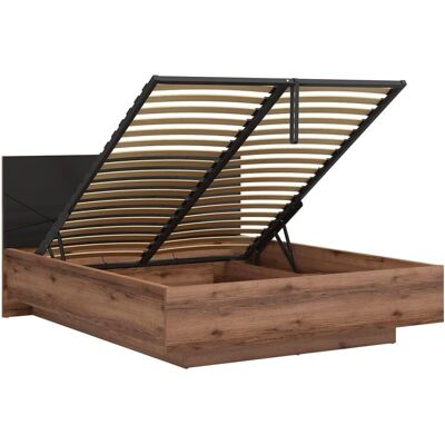 PETITS-MEUBLES Sven Lit de Rangement en Bois et Noir - Lit - Publicité PETITS-MEUBLES Sven Lit de Rangement en Bois et Noir - Lit - Publicité