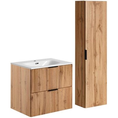 Ensemble de Mobilier de Salle de Bain PETITS-MEUBLES Adriel - 60/80/120cm - Publicité Ensemble de Mobilier de Salle de Bain PETITS-MEUBLES Adriel - 60/80/120cm - Publicité