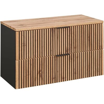 PETITS-MEUBLES Gaia 100cm Meuble de salle de bain avec plan de travail - Publicité PETITS-MEUBLES Gaia 100cm Meuble de salle de bain avec plan de travail - Publicité