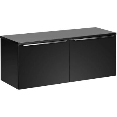 PETITS-MEUBLES Eros 120cm Mueble de baño suspendido - Negro PETITS-MEUBLES Eros 120cm Mueble de baño suspendido - Negro