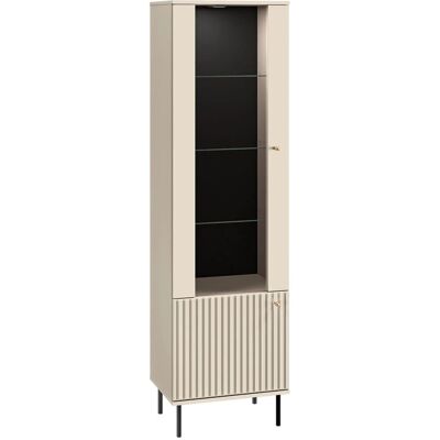 PETITS-MEUBLES Vitrine LED Nova Cachemira - 2 Portes, 4 Étagères, Fermeture Silencieuse PETITS-MEUBLES Vitrine LED Nova Cachemira - 2 Portes, 4 Étagères, Fermeture Silencieuse