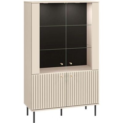 PETITS-MEUBLES Armoire en Porcelaine avec LED - 4 Portes - Cachemire PETITS-MEUBLES Armoire en Porcelaine avec LED - 4 Portes - Cachemire