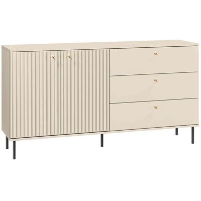 PETITS-MEUBLES Bufé Nova Cachemira - 2 Puertas, 3 Cajones, Cierre Silencioso PETITS-MEUBLES Bufé Nova Cachemira - 2 Puertas, 3 Cajones, Cierre Silencioso