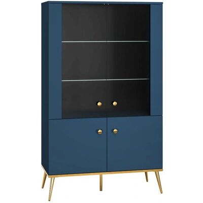 PETITS-MEUBLES Vajillero 4 portes Thalia Bleu - Vajillero - Publicité PETITS-MEUBLES Vajillero 4 portes Thalia Bleu - Vajillero - Publicité