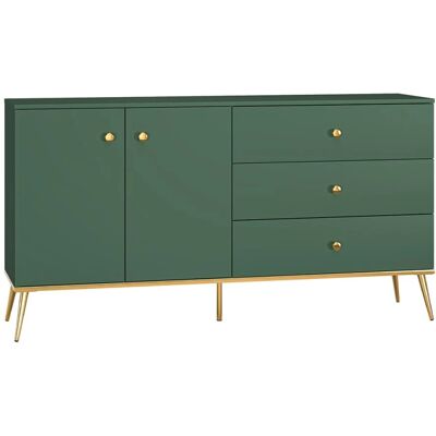 PETITS-MEUBLES Thalia Verde Bufé - 2 puertas 3 cajones PETITS-MEUBLES Thalia Verde Bufé - 2 puertas 3 cajones