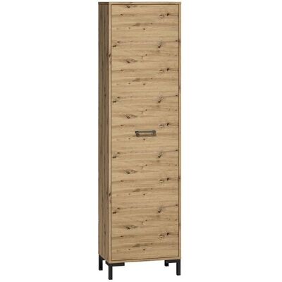 PETITS-MEUBLES Armoire d'Entrée Liora - 1 Porte, Chêne Naturel, 55x34x200cm - Publicité PETITS-MEUBLES Armoire d'Entrée Liora - 1 Porte, Chêne Naturel, 55x34x200cm - Publicité