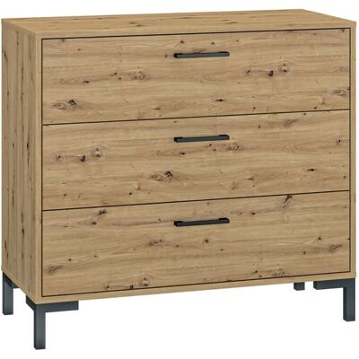 PETITS-MEUBLES Liora Commode en bois 3 tiroirs - Meubles Chester - Publicité PETITS-MEUBLES Liora Commode en bois 3 tiroirs - Meubles Chester - Publicité