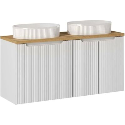 PETITS-MEUBLES Riva Gabinete Doble de Lavabo - Muebles de Baño PETITS-MEUBLES Riva Gabinete Doble de Lavabo - Muebles de Baño