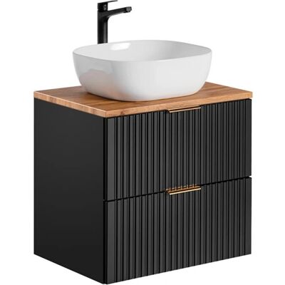 PETITS-MEUBLES Adriel Mueble lavabo suspendido - 2 cajones, Cerámica, 60cm PETITS-MEUBLES Adriel Mueble lavabo suspendido - 2 cajones, Cerámica, 60cm
