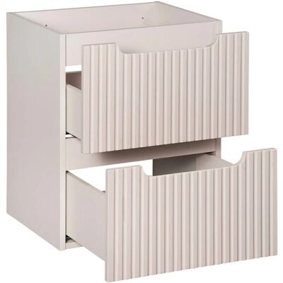 PETITS-MEUBLES Lavabo Riva Cachemire 50cm avec 2 tiroirs - Publicité PETITS-MEUBLES Lavabo Riva Cachemire 50cm avec 2 tiroirs - Publicité