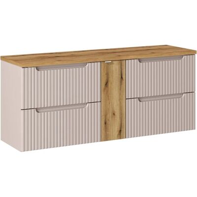 PETITS-MEUBLES Meuble de salle de bain Riva 140cm - Bois FSC - Publicité PETITS-MEUBLES Meuble de salle de bain Riva 140cm - Bois FSC - Publicité
