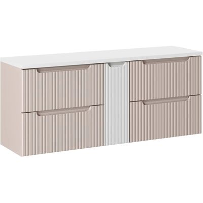 PETITS-MEUBLES Riva 140cm Cachemira y Blanco Meuble de Salle de Bain - Mobilier de Salle de Bain - Publicité PETITS-MEUBLES Riva 140cm Cachemira y Blanco Meuble de Salle de Bain - Mobilier de Salle de Bain - Publicité