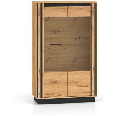 PETITS-MEUBLES Armoire en Porcelaine Noire 2 Portes en Bois - Publicité PETITS-MEUBLES Armoire en Porcelaine Noire 2 Portes en Bois - Publicité