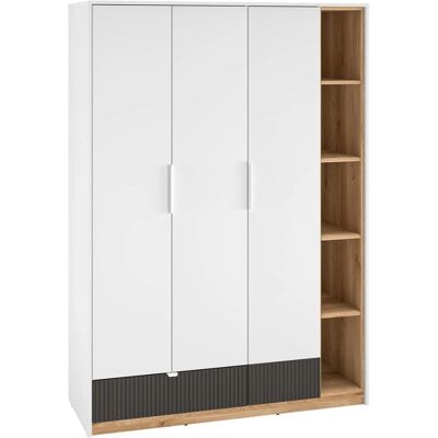 Armario Blanco Ronan - 3 Puertas, 1 Cajón - Petits-MEUBLES Armario Blanco Ronan - 3 Puertas, 1 Cajón - Petits-MEUBLES