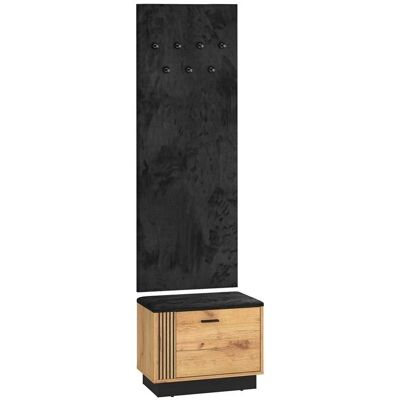 PETITS-MEUBLES Nilo Mueble de Entrada - Armario de MDF con Ganchos PETITS-MEUBLES Nilo Mueble de Entrada - Armario de MDF con Ganchos