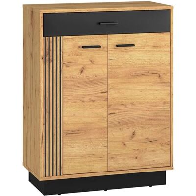 PETITS-MEUBLES Nilo Hout Schoenenkast - 2 Deuren, 1 Laden PETITS-MEUBLES Nilo Hout Schoenenkast - 2 Deuren, 1 Laden