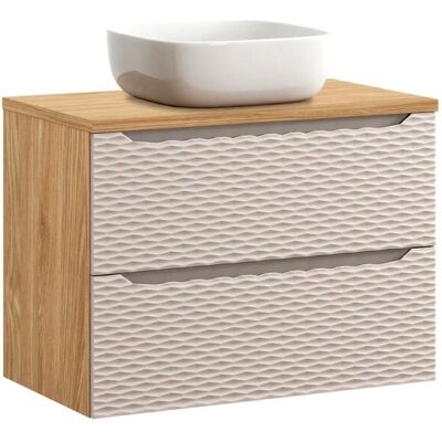 PETITS-MEUBLES Elora 80cm Beige Madera Armario de Baño PETITS-MEUBLES Elora 80cm Beige Madera Armario de Baño