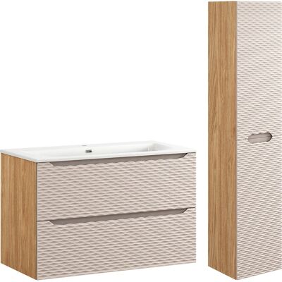 PETITS-MEUBLES - Conjunto de baño Elora de 90cm con lavabo y pedestal PETITS-MEUBLES - Conjunto de baño Elora de 90cm con lavabo y pedestal