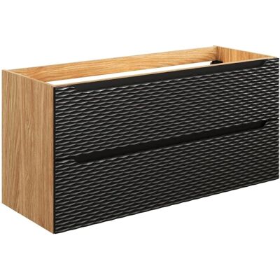 Armario de baño Elora negro y madera - PETITS-MEUBLES - Tipo de baño Armario de baño Elora negro y madera - PETITS-MEUBLES - Tipo de baño