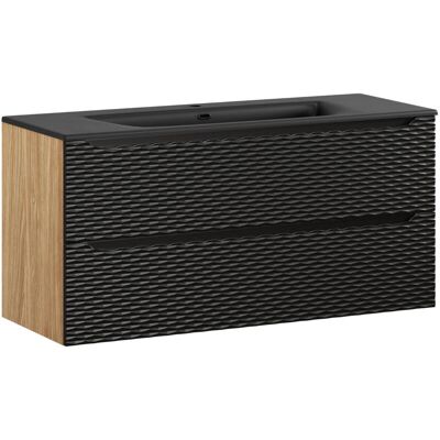 PETITS-MEUBLES Elora Meuble de salle de bain suspendu 120cm, 2 tiroirs - Publicité PETITS-MEUBLES Elora Meuble de salle de bain suspendu 120cm, 2 tiroirs - Publicité