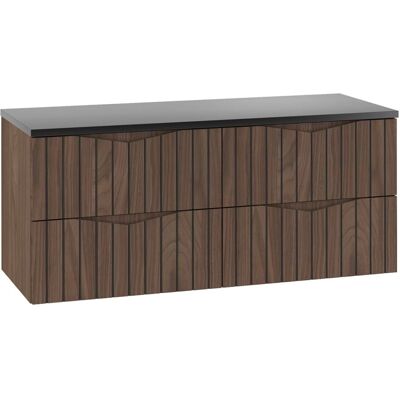 Meuble sous lavabo Siena 120cm bois et noir PETITS-MEUBLES - Publicité Meuble sous lavabo Siena 120cm bois et noir PETITS-MEUBLES - Publicité
