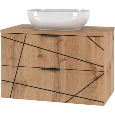 PETITS-MEUBLES Meuble Salle de Bain 80cm Teren Madera - Publicité PETITS-MEUBLES Meuble Salle de Bain 80cm Teren Madera - Publicité
